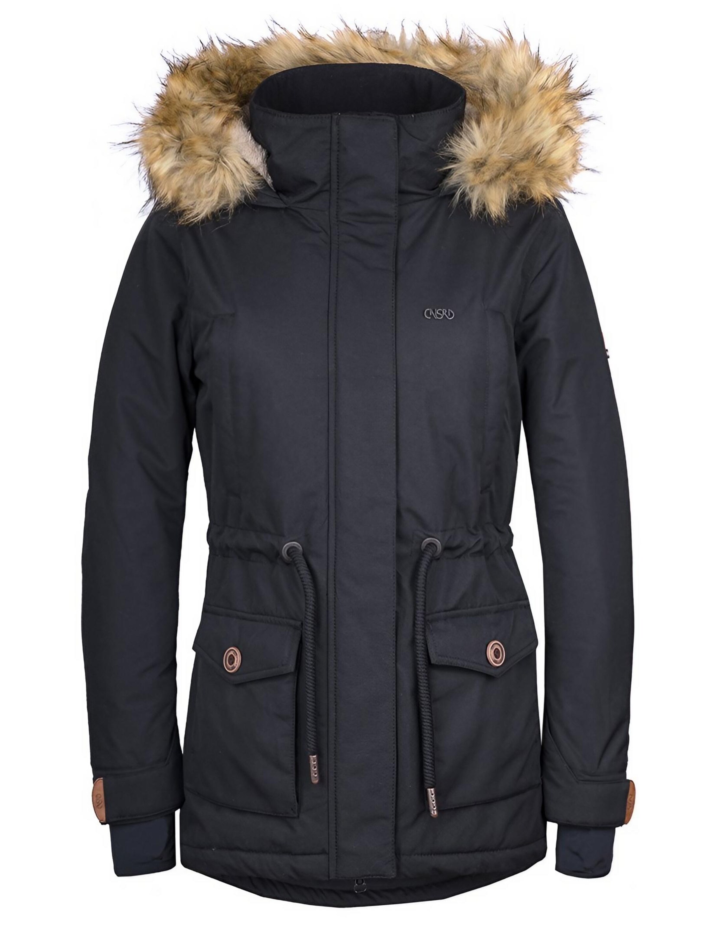 CNSRD Winter Jacket 'ABBEY FLORA' in Black