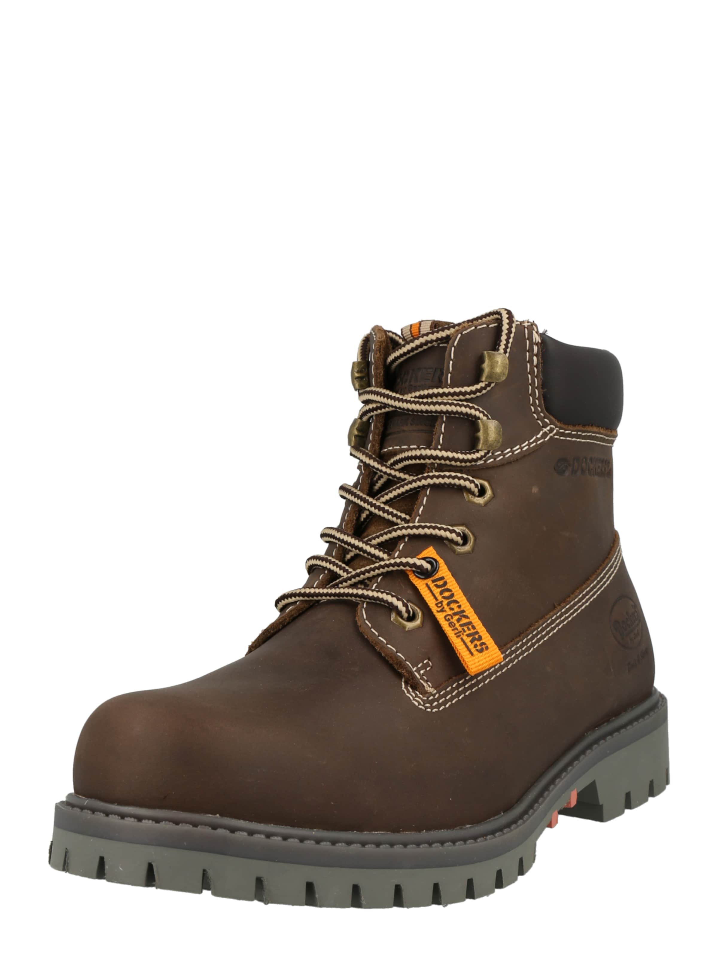 Dockers by Gerli - Botas com atacadores em castanho: frente