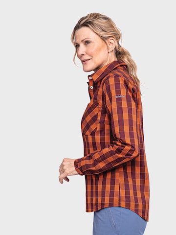Schöffel Athletic button up shirt 'Silba' in Red