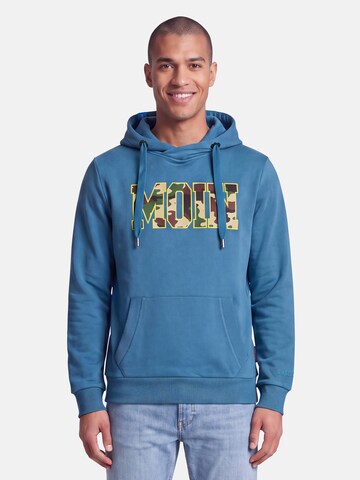 salzhaut Sweatshirt 'Heff - Moin' in Blue: front