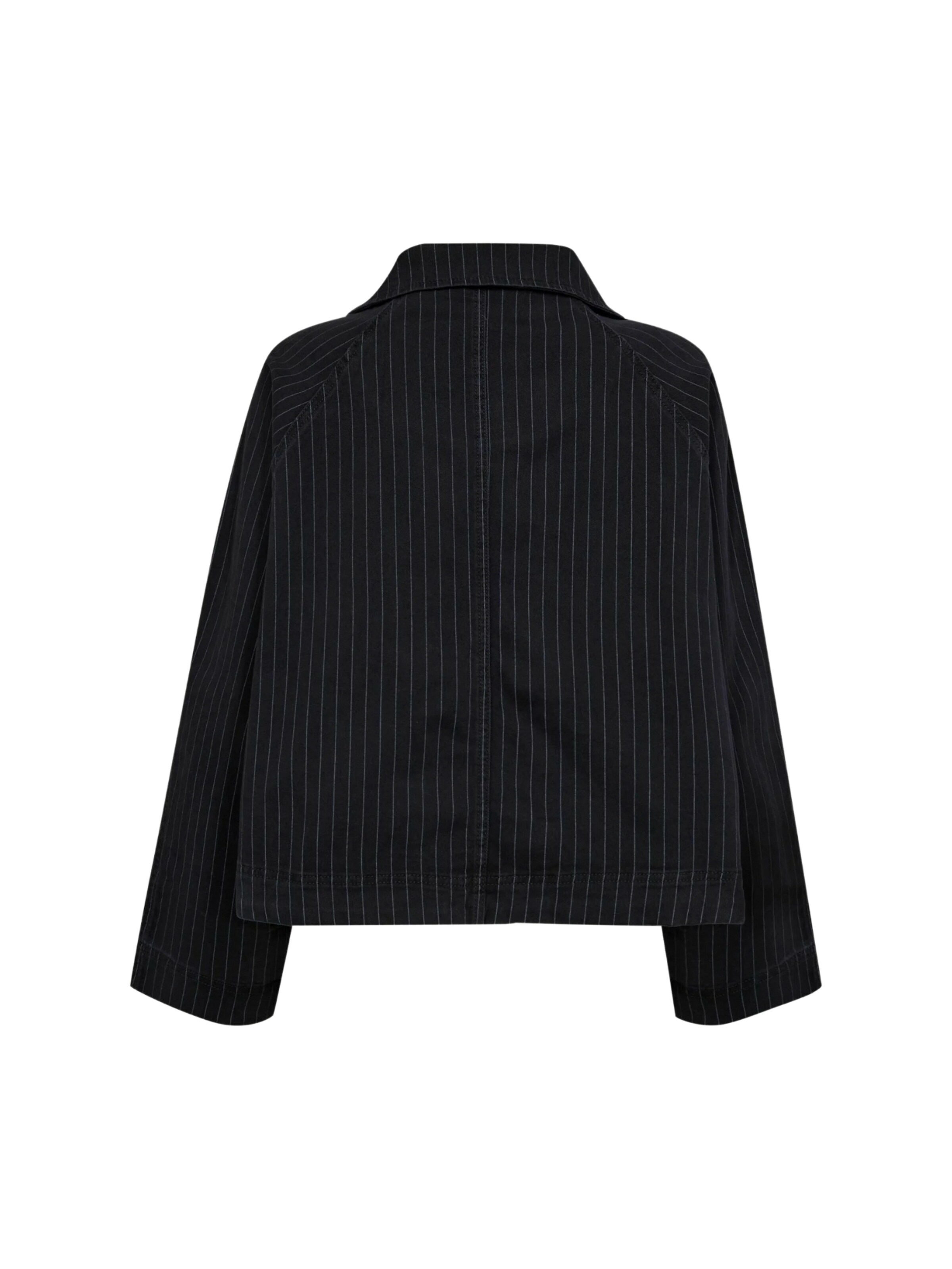 Veste mi-saison 'Pin' co'couture en noir