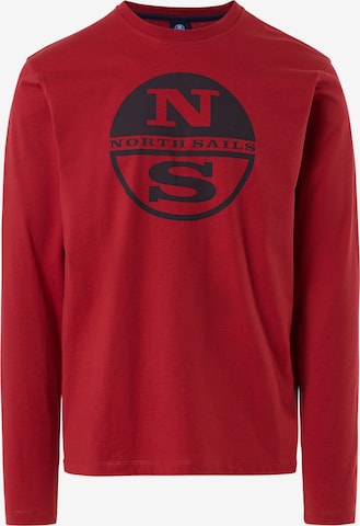 North Sails Functioneel shirt in Rood: voorkant