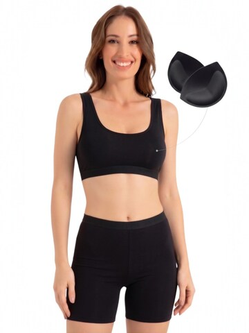Bustier Soutien-gorge de sport 'SORYA – Sport-BH' fashionshowcase en noir