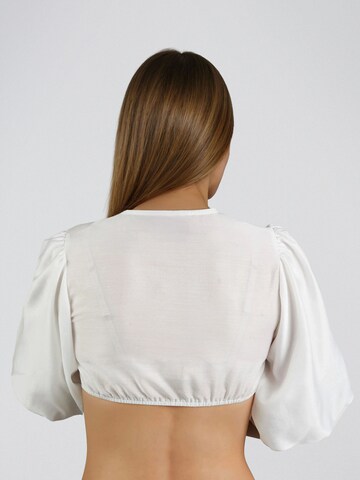 Blouse folklorique 'Heidemari' SPIETH & WENSKY en blanc