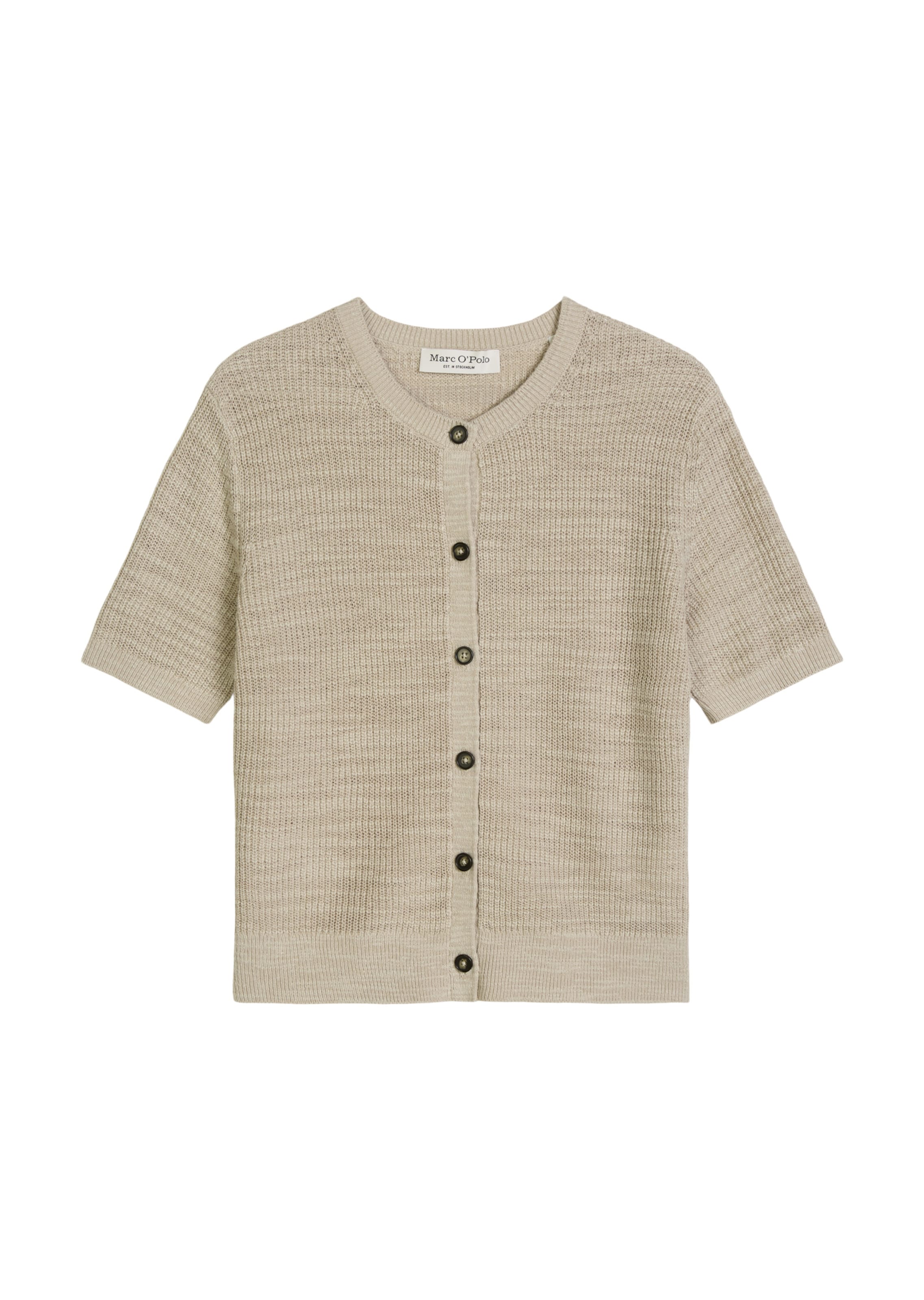 Cardigan Marc O'Polo en beige : devant