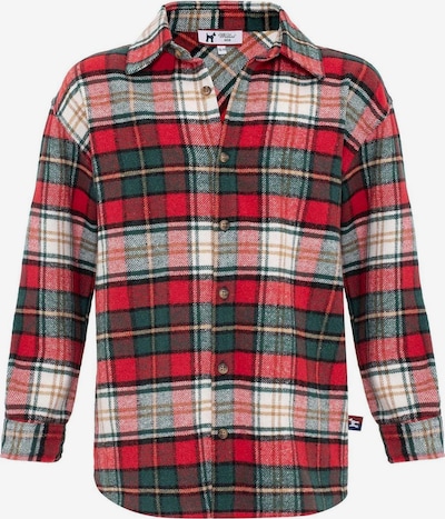 Williot Рубашка в Зеленый / Красный / Цвет бургунди / Белый, Обзор товара