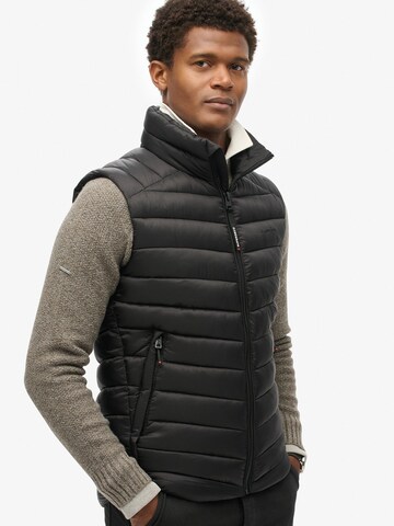 Superdry Weste 'Fuji' in Schwarz