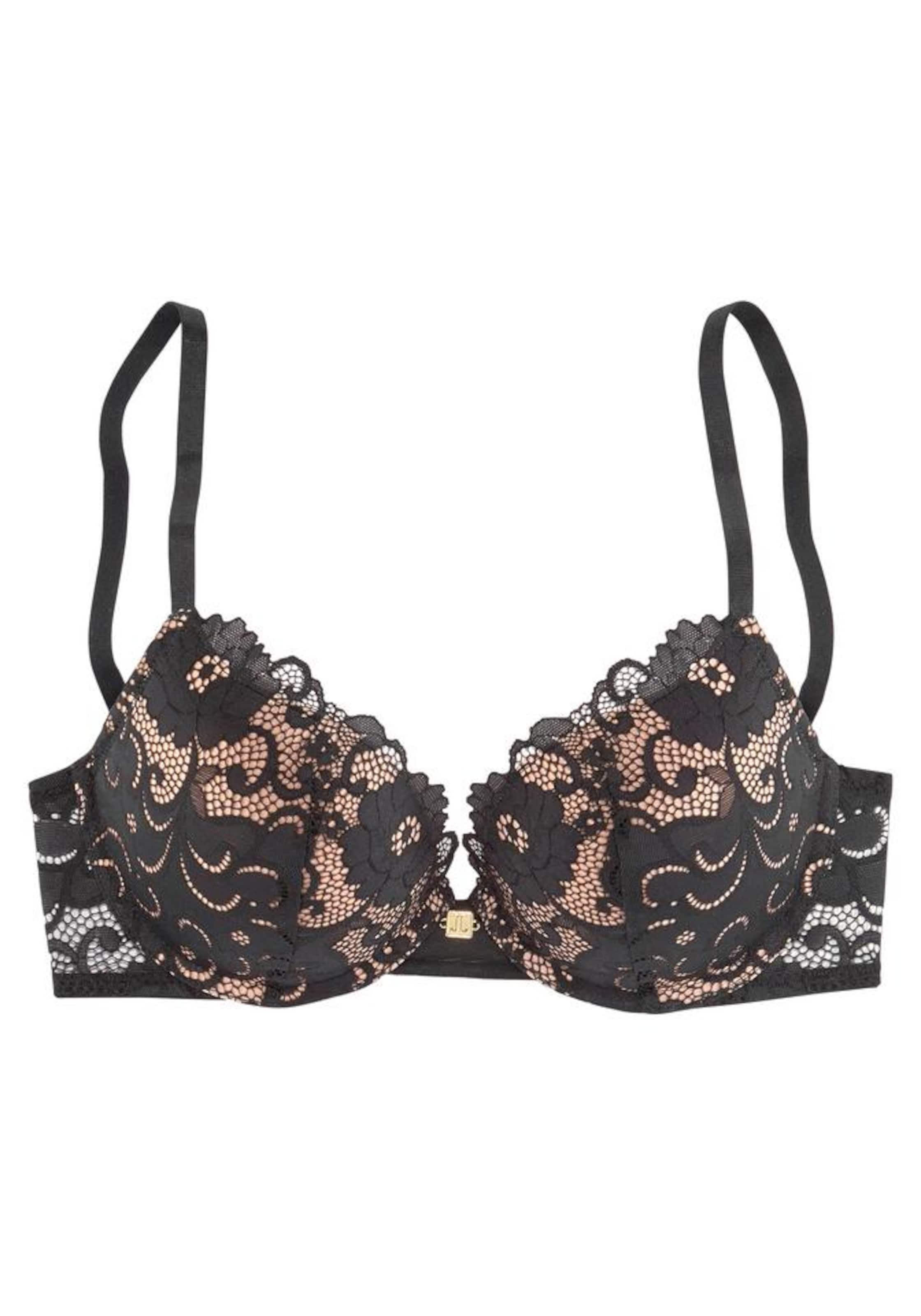 JETTE Push-up Rintaliivi värissä musta: etupuoli