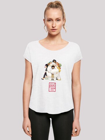 F4NT4STIC Shirt 'Disney Big Hero 6 Baymax Hug' in Weiß: Vorderseite
