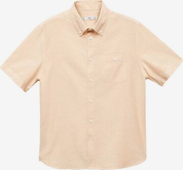 MANGO MAN Button Up Shirt in Orange: front