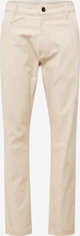 G-Star RAW - Slimfit Pantalón chino 'Bronson 2.0' en beige: frente