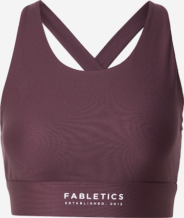 FableticsBustier Sportski grudnjak 'NO-BOUNCE' - crvena boja: prednji dio