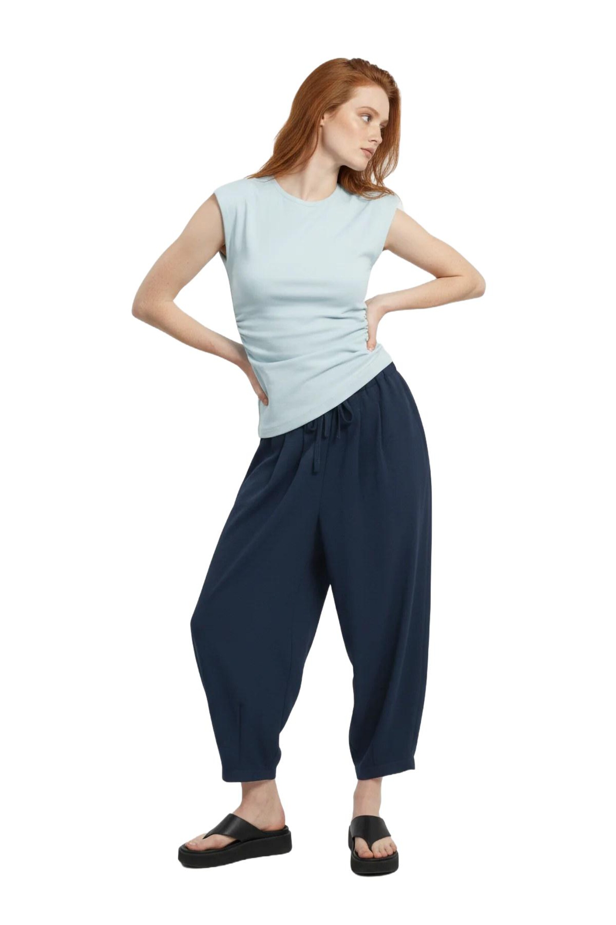 No Matter What Loosefit Harembroek in Blauw