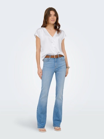 Chemisier 'ONLFARAYA' ONLY en blanc