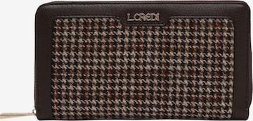 L.CREDI Wallet 'Lenette' in Brown: front