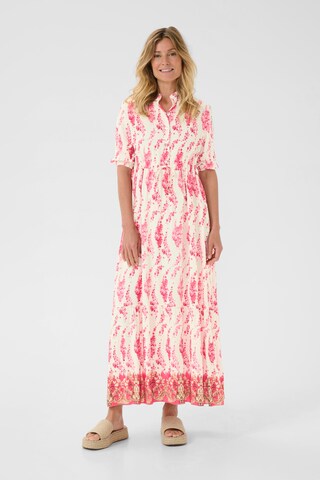 Cream Shirt Dress 'CRAlora' in White: front