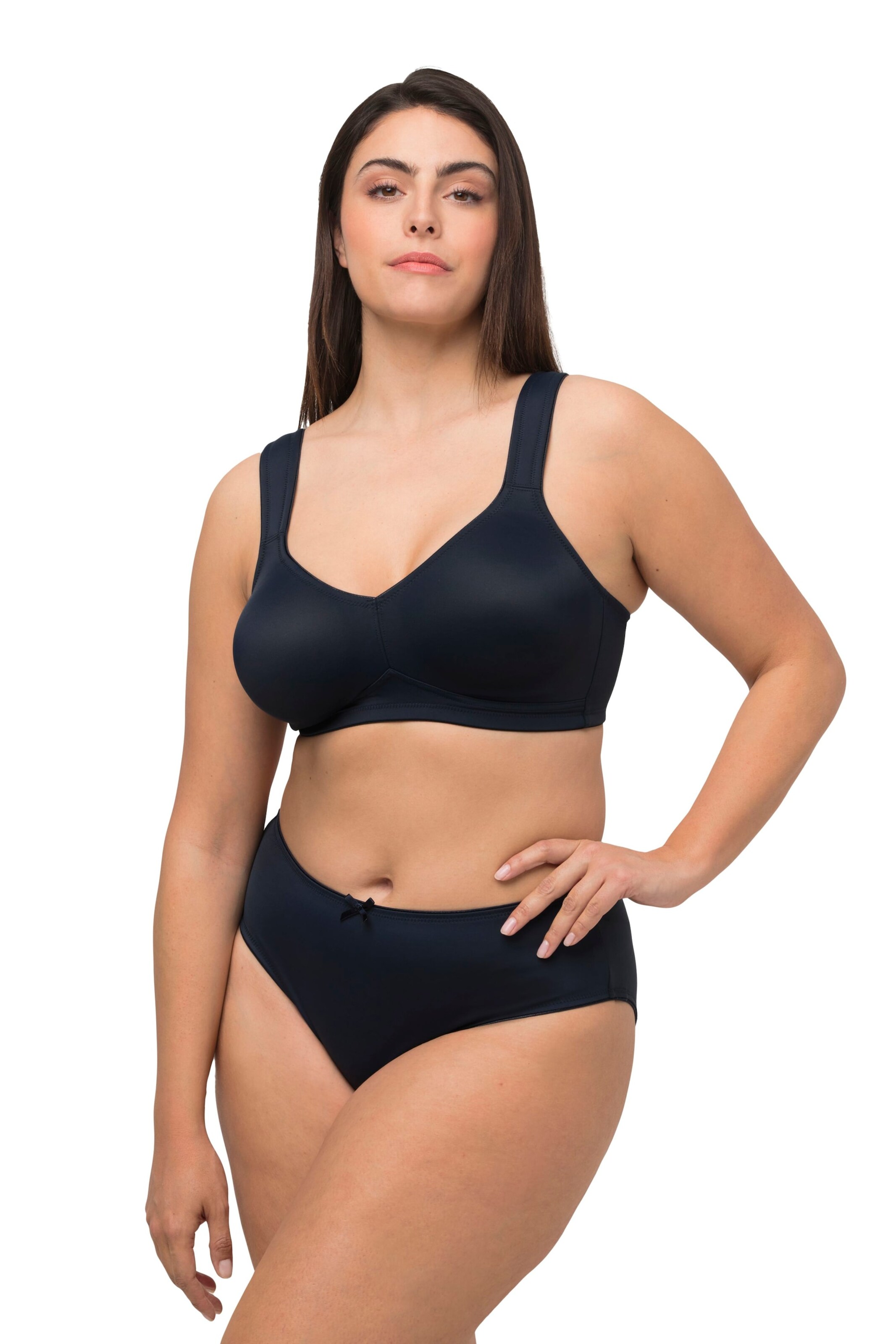 Ulla Popken T-shirt BH in Blauw