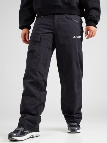 ADIDAS TERREX Regular Outdoor панталон 'Xperior 2L' в черно: отпред