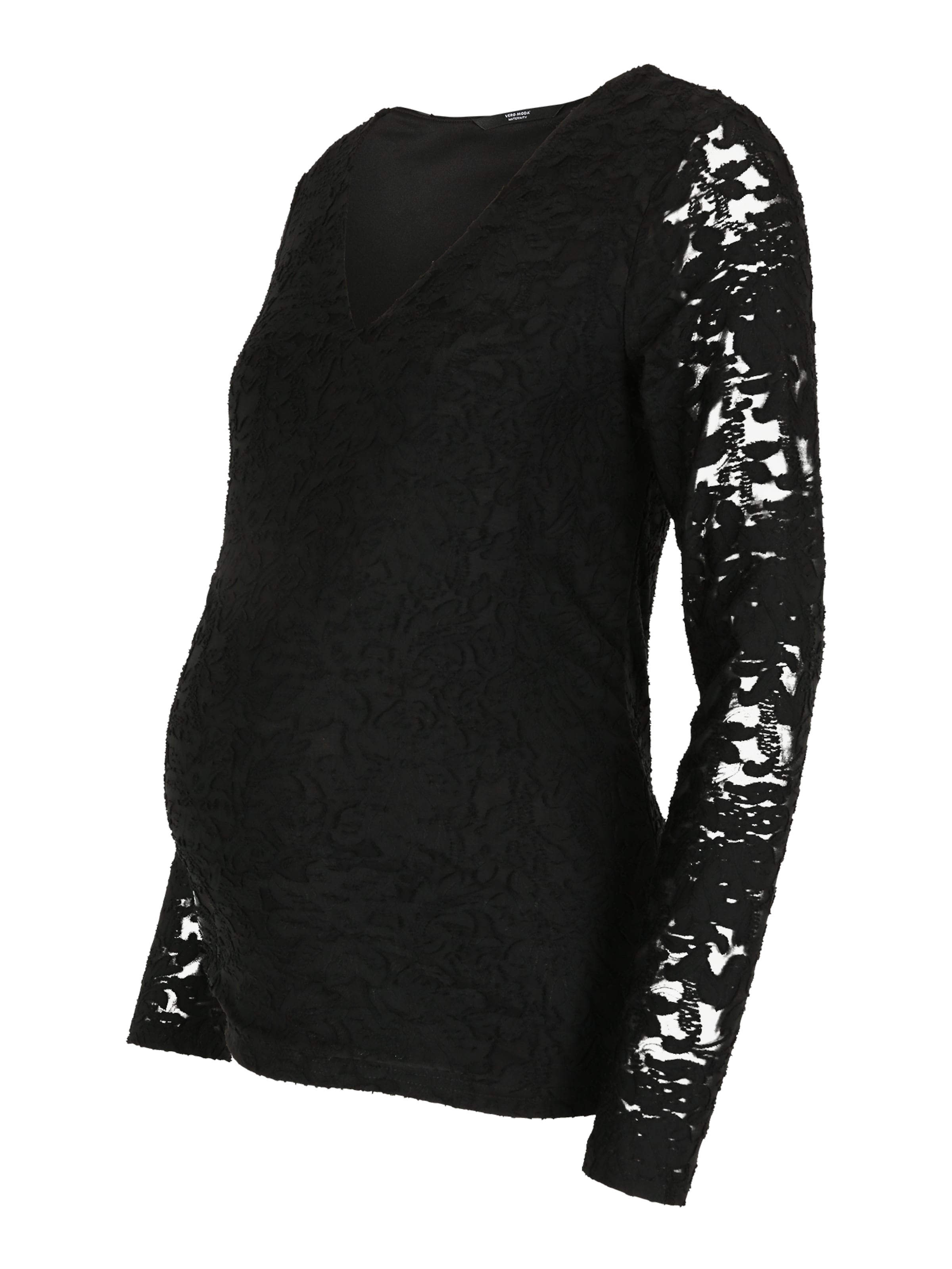 Vero Moda Maternity Μπλουζάκι 'MRIVA' σε μαύρο: μπροστά