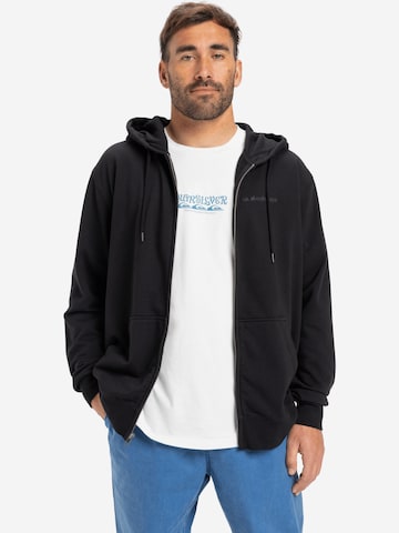 QUIKSILVER Fleecejacke 'Salt Water' in Schwarz: Vorderseite