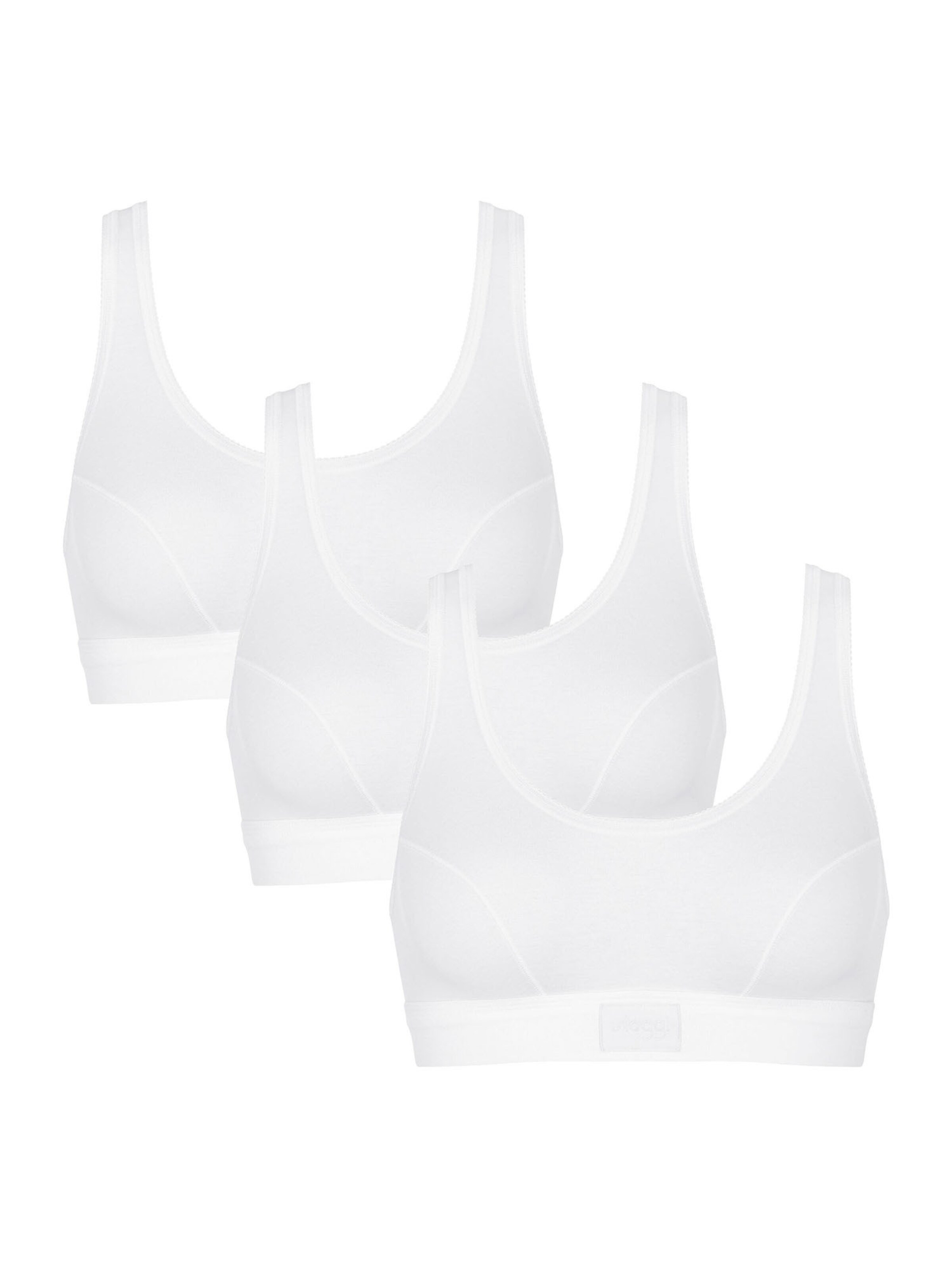 SLOGGI - Camisola interior 'Double Comfort' em branco: frente