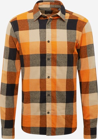 Chemise 'GUDMUND' Only & Sons en orange : devant