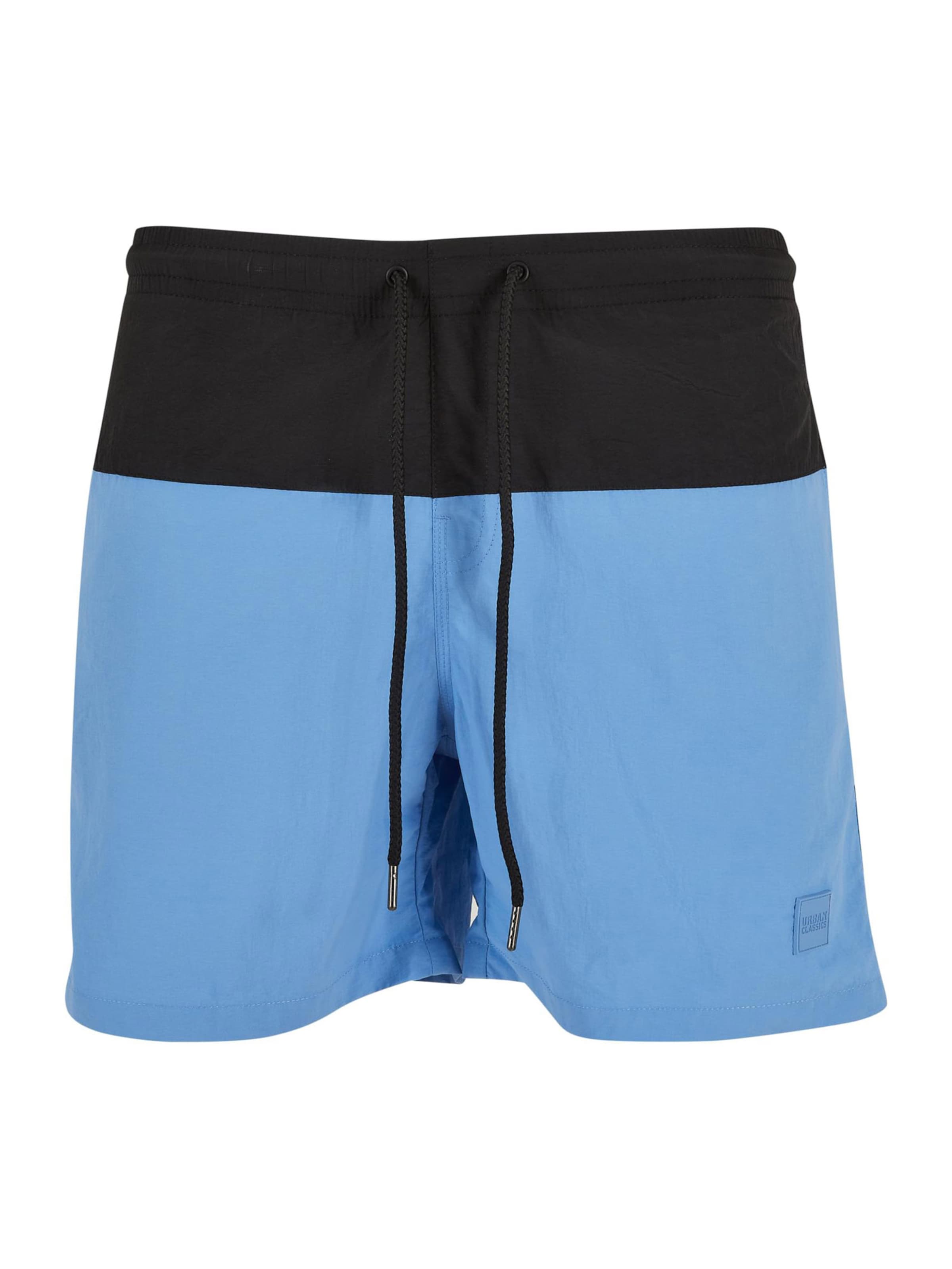 Urban Classics Plavecké šortky – modrá: přední strana