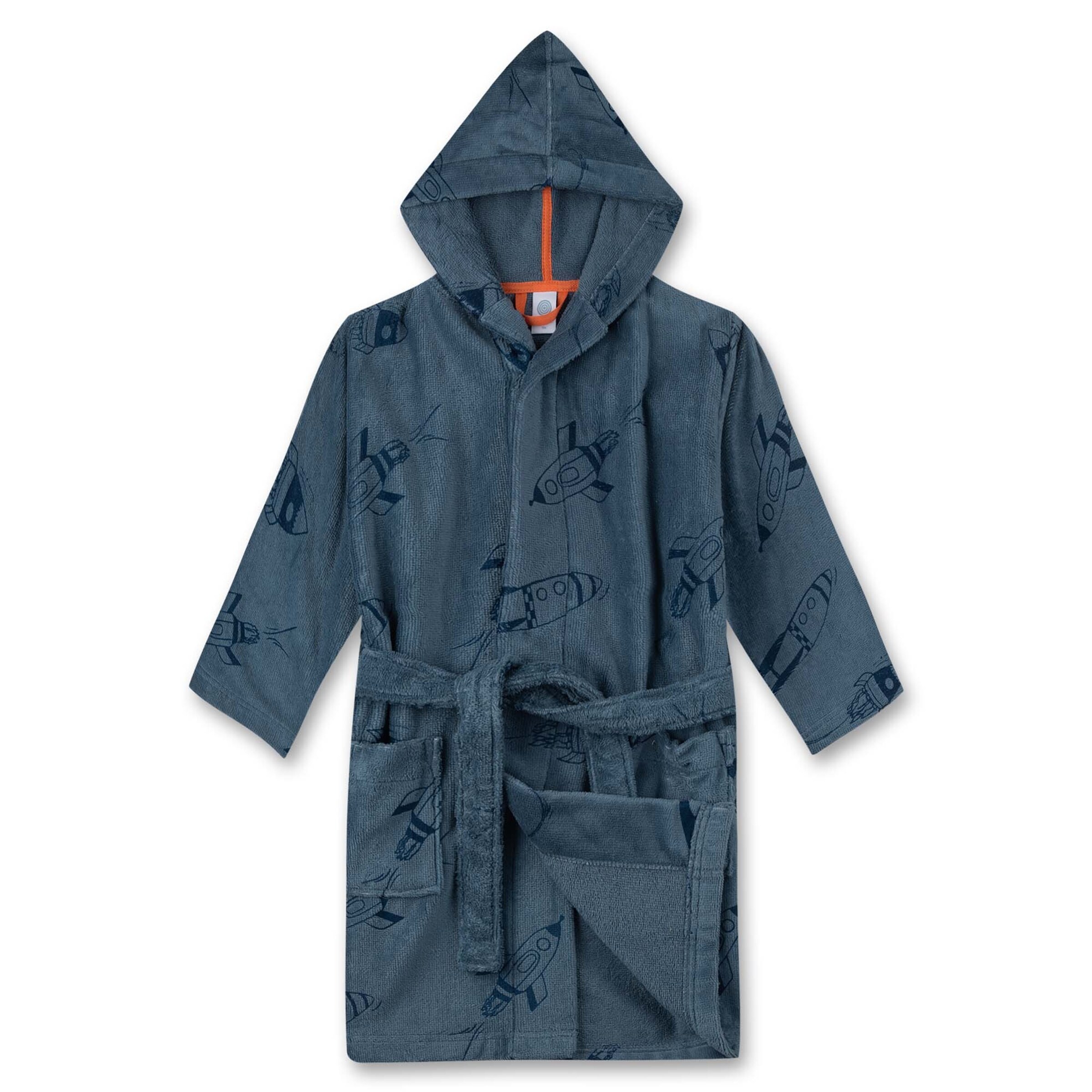 Sanetta Bathrobe in Blue: front