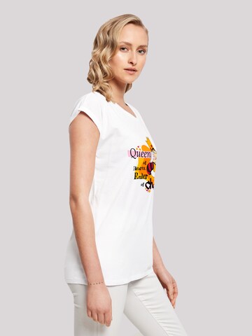 F4NT4STIC Shirt 'Alice im Wunderland Queen Of Hearts' in Weiß