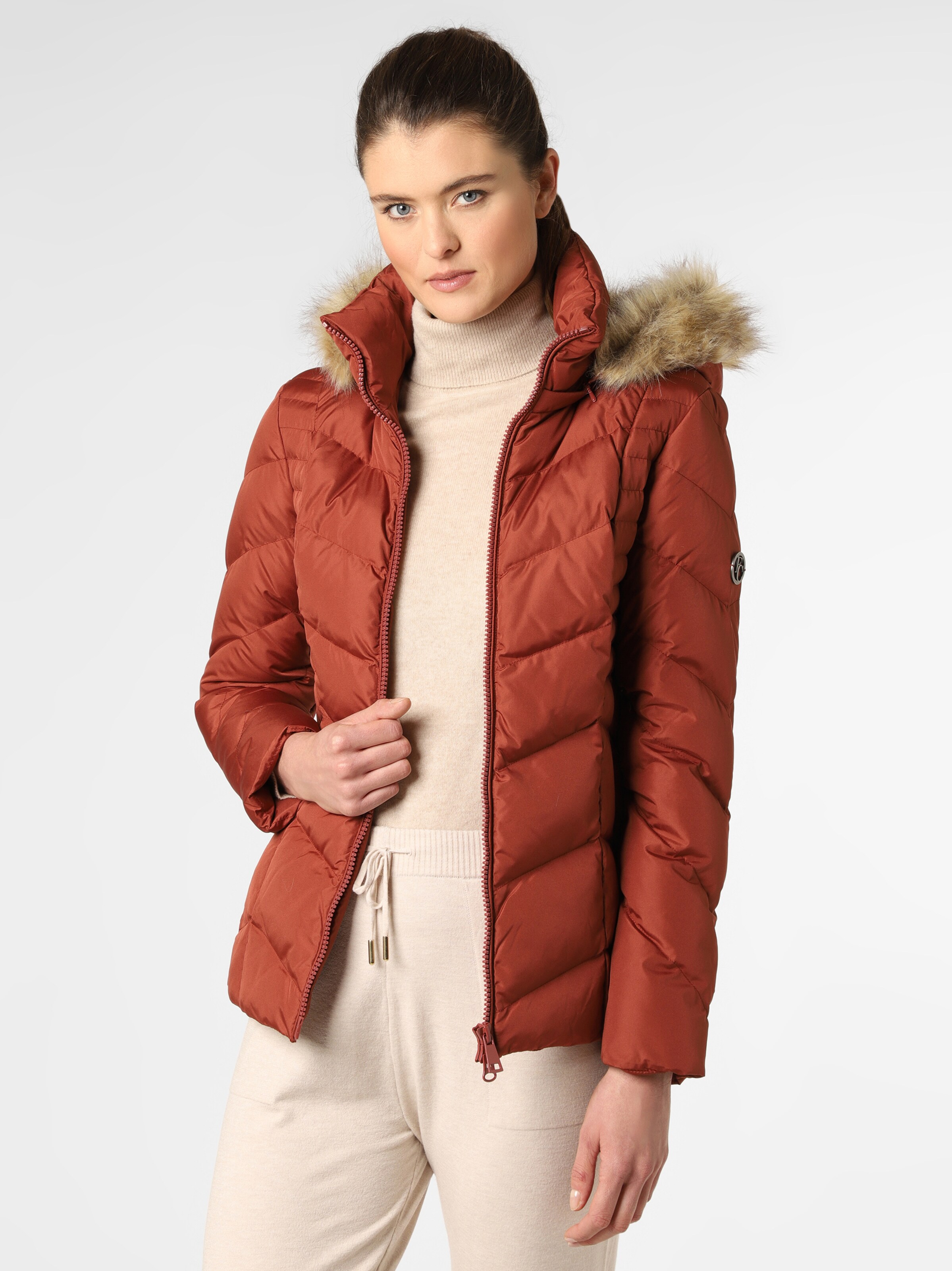 Fashion Jackets Outdoor Jackets Franco Callegari Outdoor Jacket natural white quilting pattern casual look 