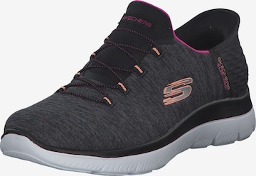 SKECHERS Slip-on 'Summits' in Zwart: voorkant