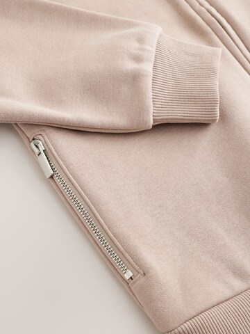 Next Zip-Up Hoodie in Beige