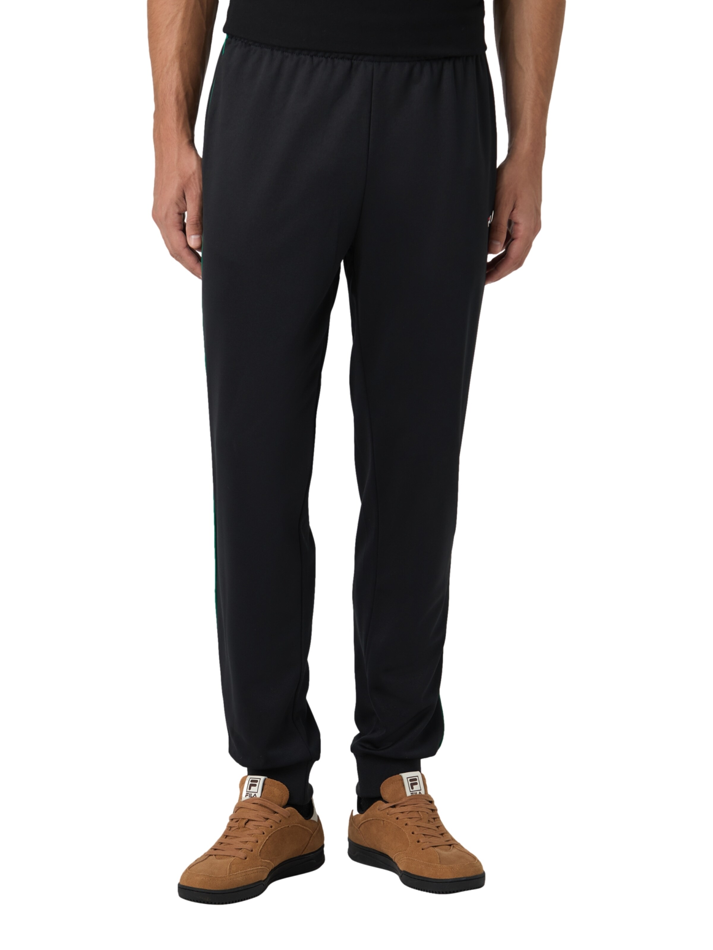 Regular Pantalon de sport 'SAGANO' FILA en noir : devant