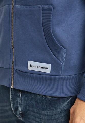 BRUNO BANANI Zip-Up Hoodie 'Grant' in Blue