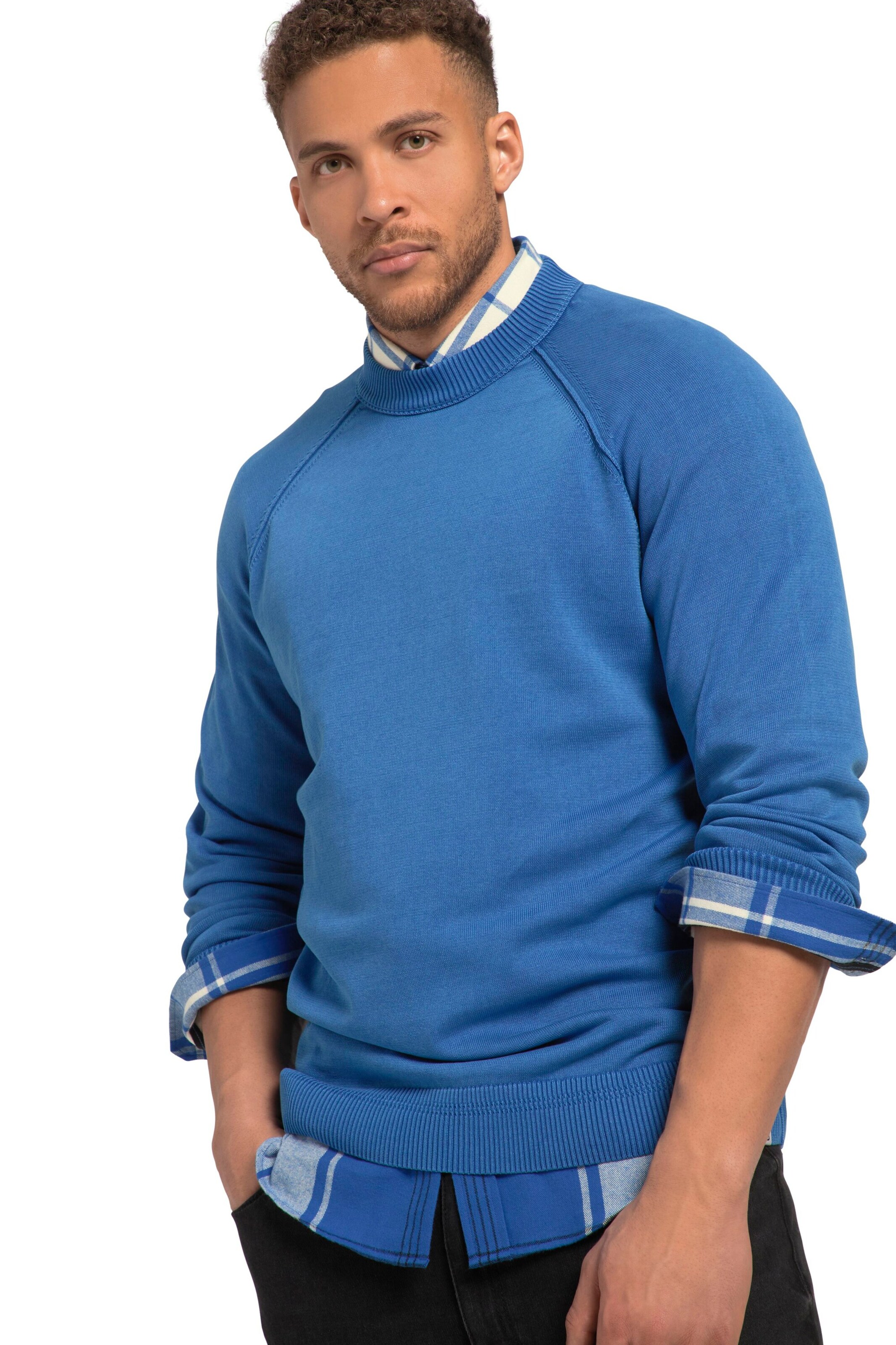 STHUGE Pullover in Blau: Vorderseite