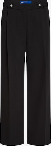 KARL LAGERFELD JEANSWide Leg/ Široke nogavice Hlače s naborima - crna boja: prednji dio