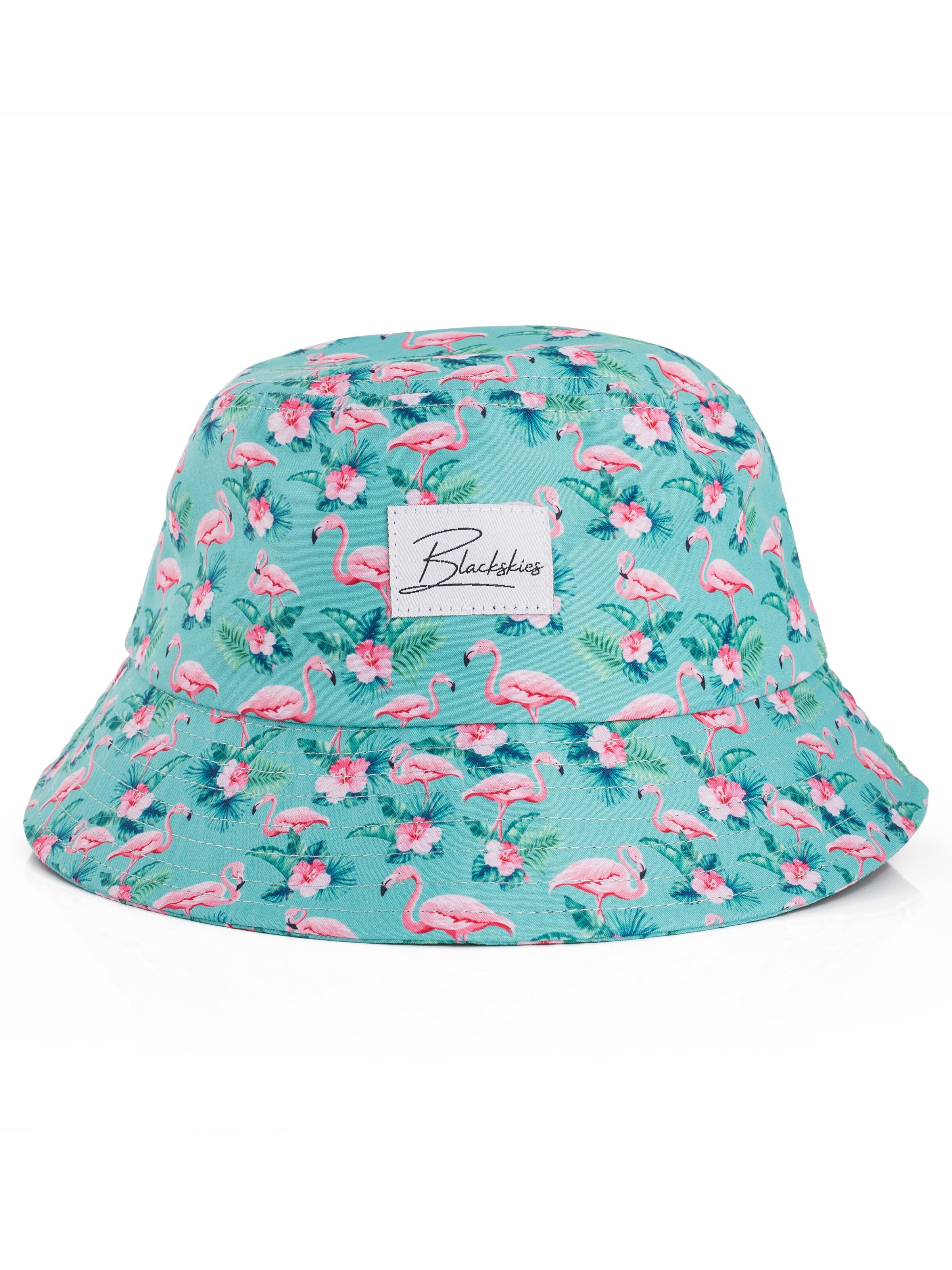 Blackskies Hat 'Tropical Flamingo Vol. II' in Blue: front