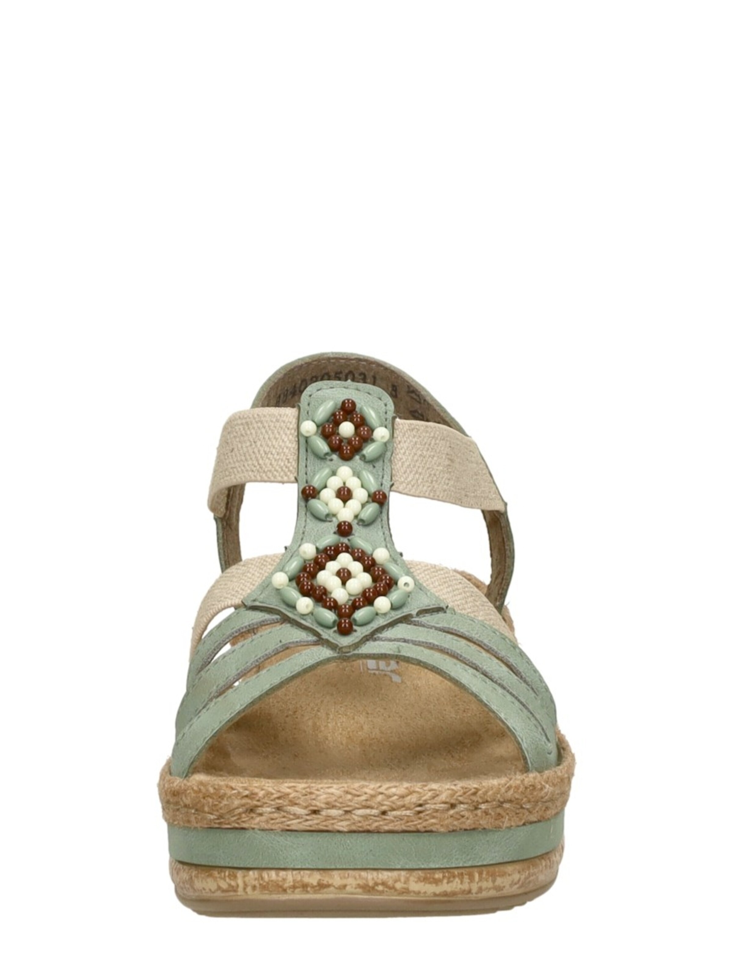 Rieker Sandal 'Sandalen Plat' in Green