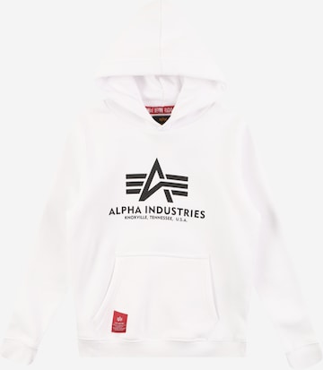 ALPHA INDUSTRIES Sweatshirt in White: front