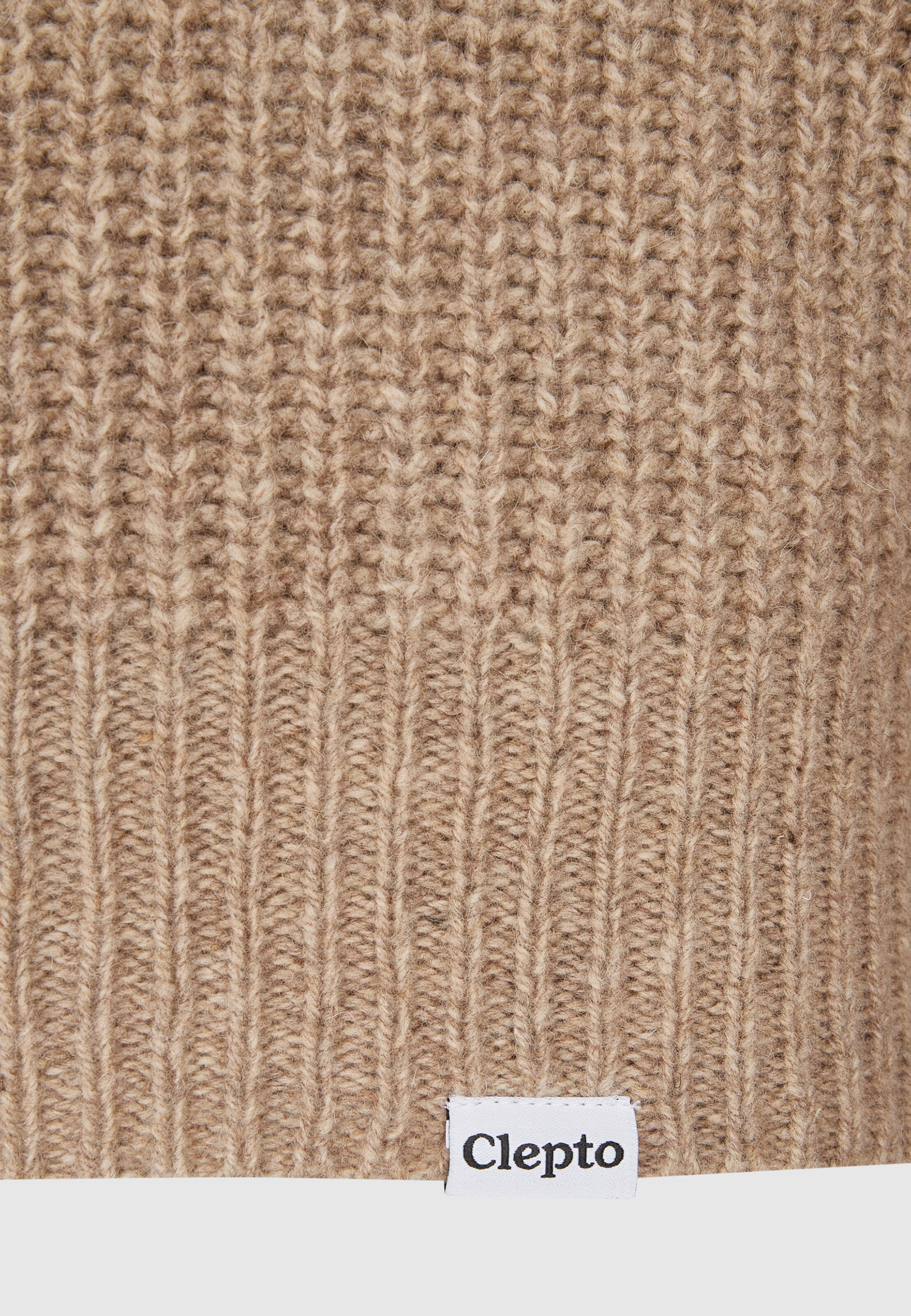 Cleptomanicx Pullover 'Ribber Troyer' in Beige