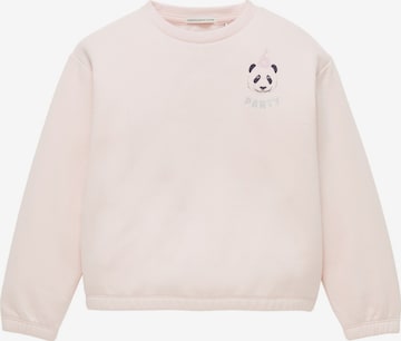 TOM TAILOR Sweatshirt in Roze: voorkant