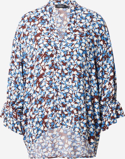 SOAKED IN LUXURY Blouse 'Zaya Amily' in Azure / Brown / Pink / White, Item view