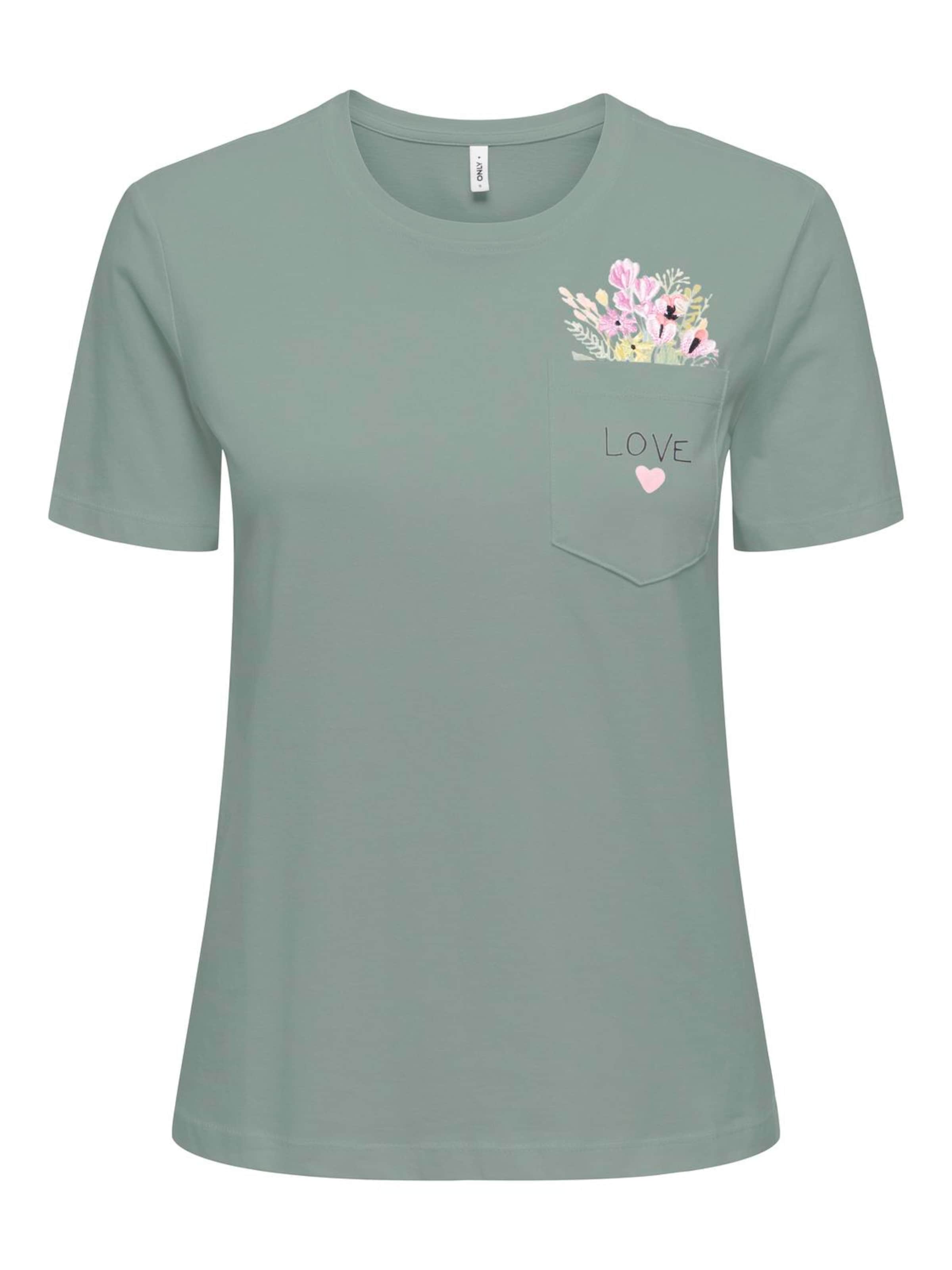 ONLY T-Shirt in Grün: Vorderseite