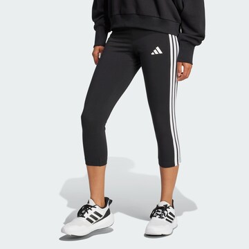 ADIDAS SPORTSWEAR Skinny Sports trousers 'Essentials' in Black: front