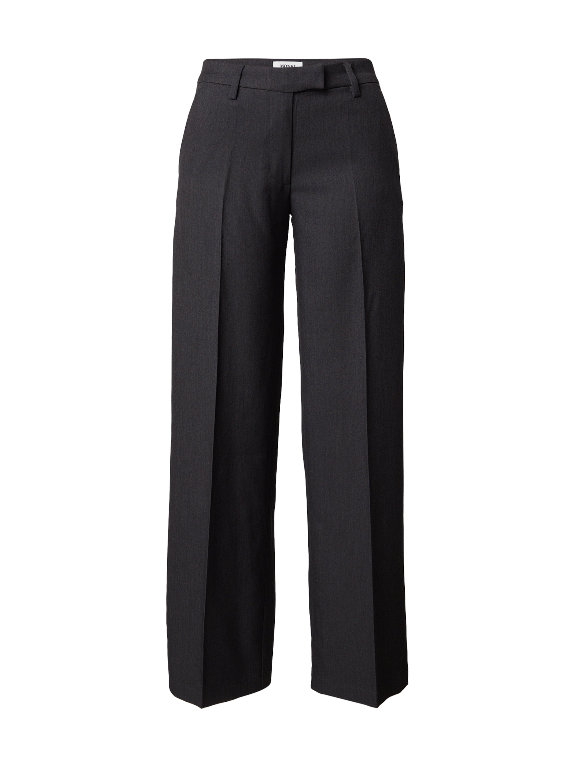 Monki Παντελόνι σε γκρι: μπροστά