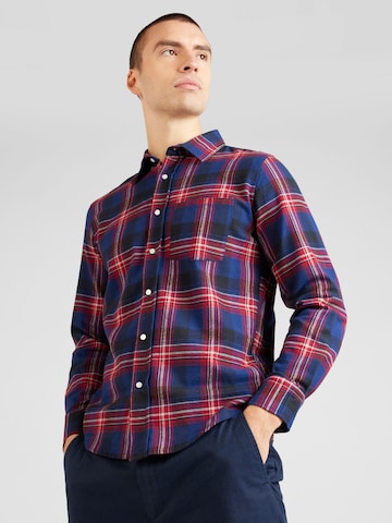 AÉROPOSTALE Regular fit Button Up Shirt in Blue: front