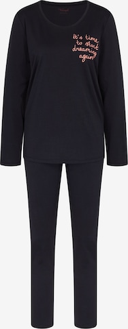 TRIUMPH - Pijama ' Basic ' en negro: frente