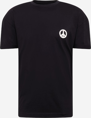 DRYKORN T-shirt 'THILO_PEACE' i svart: framsida