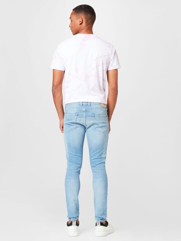 Pepe Jeans - Skinny Calças de ganga 'Finsbury' em azul