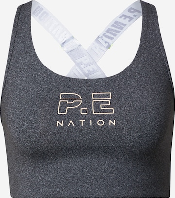 P.E Nation Bustier Biustonosz w kolorze szary: przód